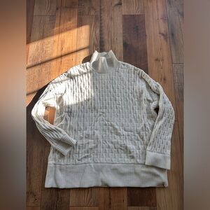 Lululemon white turtle neck sweater
